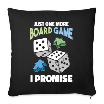Funny Board Game Lover Cartoon - Sofa pillowcase 17,3'' x 17,3'' (45 x 45 cm) - black - Front