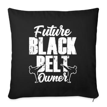 Future Black Belt Holder Black Belt - Sofa pillowcase 17,3'' x 17,3'' (45 x 45 cm) - black - Front