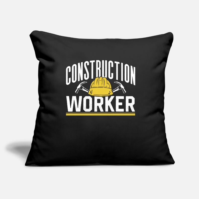 Construction workers Team Teamwork Construction site construction Sofa pillowcase 17,3'' x 17,3'' (45 x 45 cm)