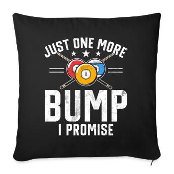 Billard Dicton Amusant & Design Snooker Homme - Housse de coussin décorative 45 x 45 cm - noir - Devant