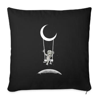 Maman sur Moon Swing Creepy Halloween - Housse de coussin décorative 45 x 45 cm - noir - Devant