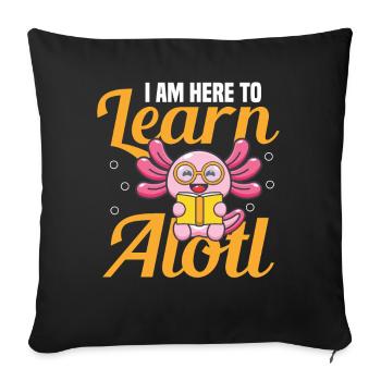 I'm 8, let's celebrate a lot - Sofa pillowcase 17,3'' x 17,3'' (45 x 45 cm) - black - Front