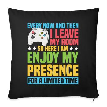 Conception de jeux pour les joueurs - Housse de coussin décorative 45 x 45 cm - noir - Devant