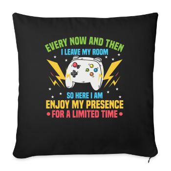 Conception de jeux pour les joueurs - Housse de coussin décorative 45 x 45 cm - noir - Devant