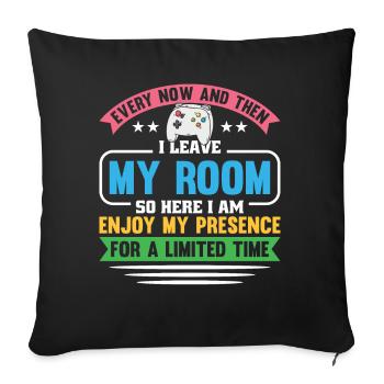Conception de jeux pour les joueurs - Housse de coussin décorative 45 x 45 cm - noir - Devant