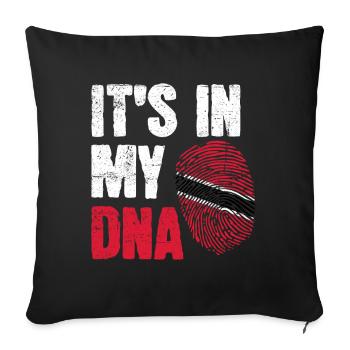 ADN Trini Tobago Trinidad Flag Trinidadian - Housse de coussin décorative 45 x 45 cm - noir - Devant
