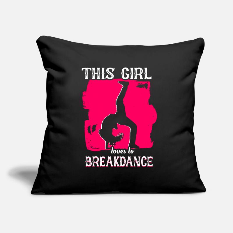 Fille de break dance danseuse de break Housse de coussin décorative 45 x 45 cm
