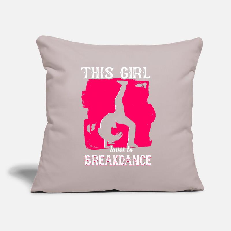 Fille de break dance danseuse de break Housse de coussin décorative 45 x 45 cm