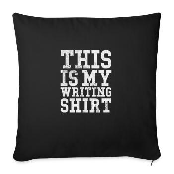 Author Authors Writer Book Gift - Sofa pillowcase 17,3'' x 17,3'' (45 x 45 cm) - black - Front