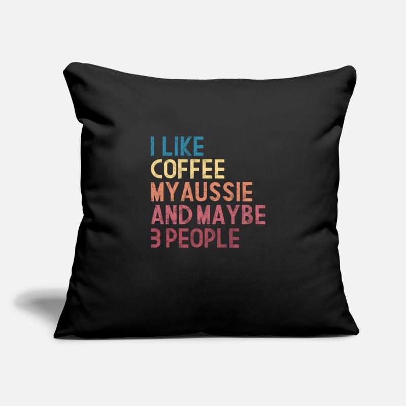 Café Aussie Housse de coussin décorative 45 x 45 cm