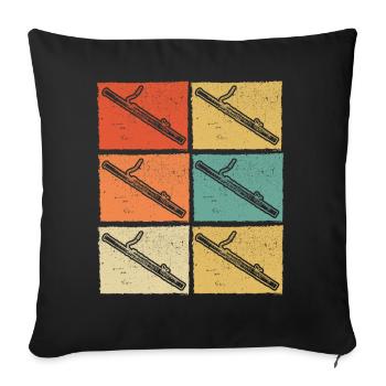 Bassoon Bassoon Bassoon Player Bassoonist - Sofa pillowcase 17,3'' x 17,3'' (45 x 45 cm) - black - Front
