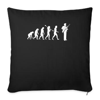 Bassoon Bassoon Bassoon Player Bassoonist - Sofa pillowcase 17,3'' x 17,3'' (45 x 45 cm) - black - Front