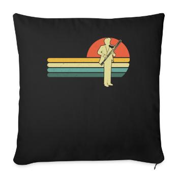 Bassoon Bassoon Bassoon Player Bassoonist - Sofa pillowcase 17,3'' x 17,3'' (45 x 45 cm) - black - Front