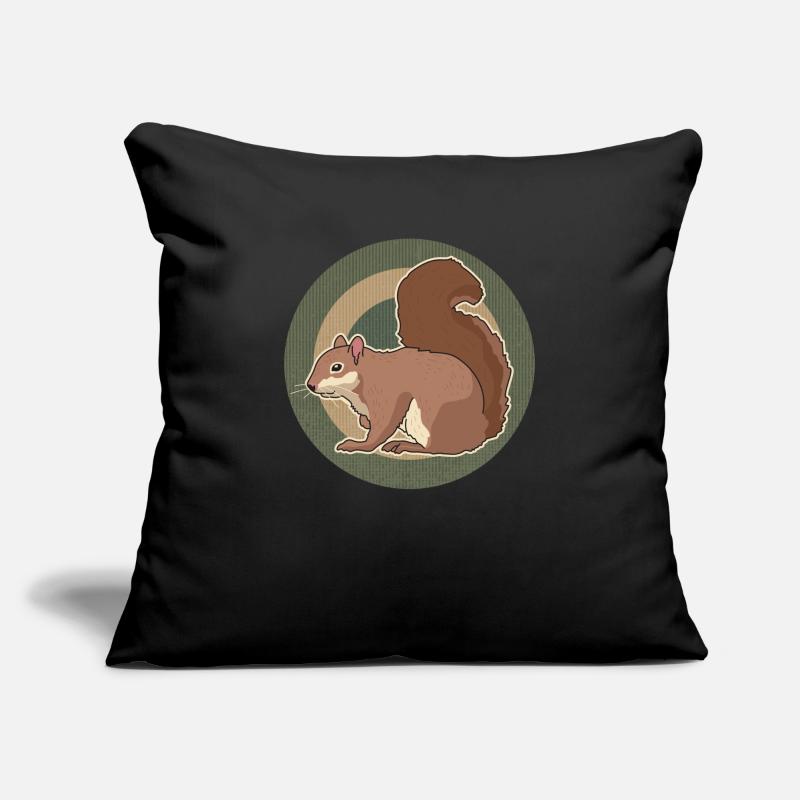 Süßes Eichhörnchen Grauhörnchen Hörnchen Geschenk Sofakissenbezug 45 x 45 cm