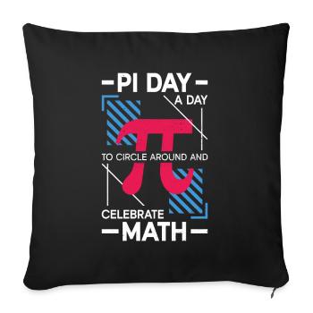 Funny Math Teacher for Pi Day Math Geek - Sofa pillowcase 17,3'' x 17,3'' (45 x 45 cm) - black - Front