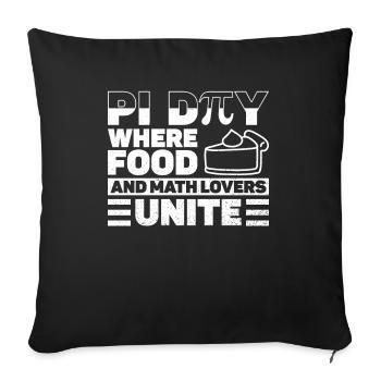 Funny Math Teacher for Pi Day Math Geek - Sofa pillowcase 17,3'' x 17,3'' (45 x 45 cm) - black - Front