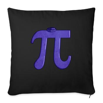 Blueberry Pi - Drôle de professeur de mathématiques pour la journée Pi - Housse de coussin décorative 45 x 45 cm - noir - Devant
