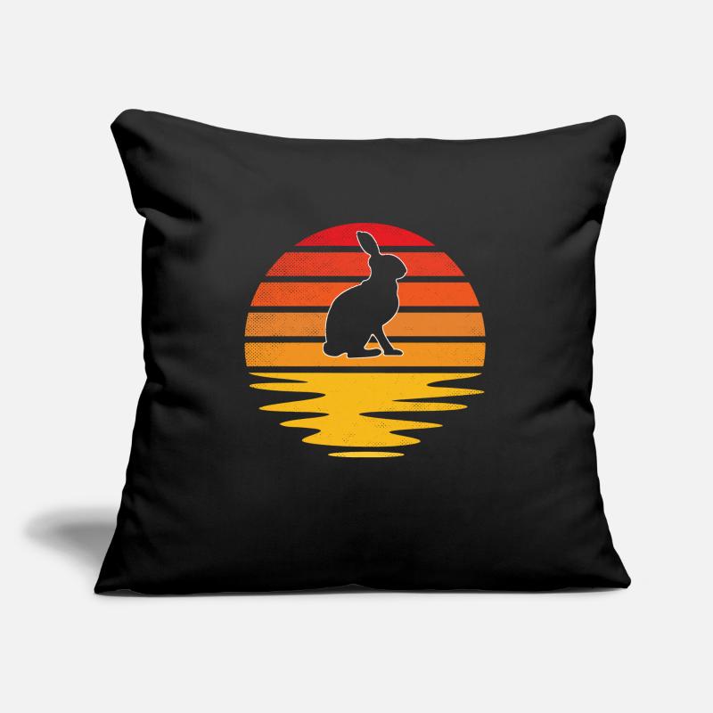 Rabbit Retro Sofa pillowcase 17,3'' x 17,3'' (45 x 45 cm)