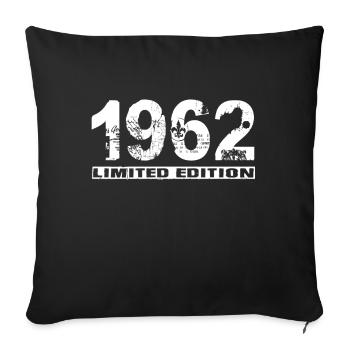 Édition limitée 1962 - Housse de coussin décorative 45 x 45 cm - noir - Devant