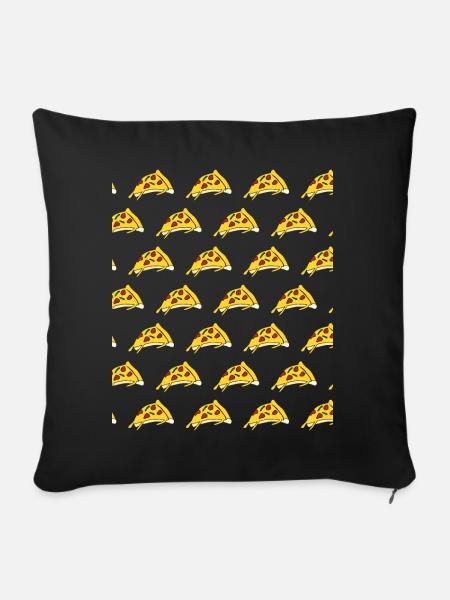 Pizza Pizzaria Pizzen Pizzabäcker - Sofakissenbezug 45 x 45 cm - Schwarz
