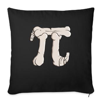 Pi Bones - Pi Funny Math Halloween - Housse de coussin décorative 45 x 45 cm - noir - Devant