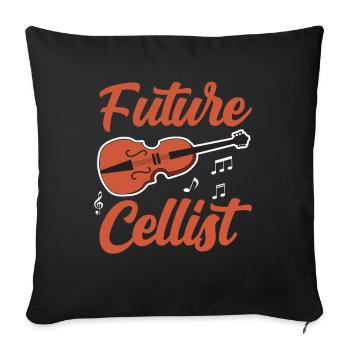 Zukünftiger Cellist Cello Cellos Musiker - Sofakissenbezug 45 x 45 cm - Schwarz - Vorne