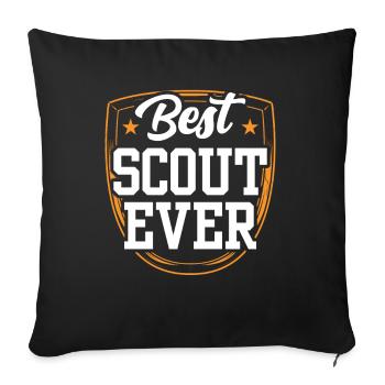 Meilleur scout de tous les temps Clan du camp de tentes - Housse de coussin décorative 45 x 45 cm - noir - Devant
