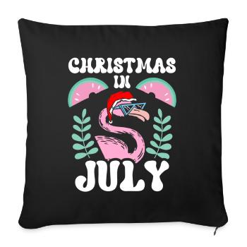Weihnachten Im Juli Christmas In July Humor Santa - Sofa pillowcase 17,3'' x 17,3'' (45 x 45 cm) - black - Front