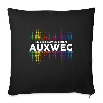 Es Gibt Immer Einen Auxweg Tontechnik Tontechniker - Sofakissenbezug 45 x 45 cm - Schwarz - Vorne