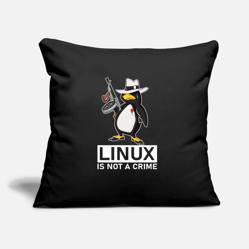 Linux is Not A Crime Linux Tux Penguin Sofakissenbezug 45 x 45 cm