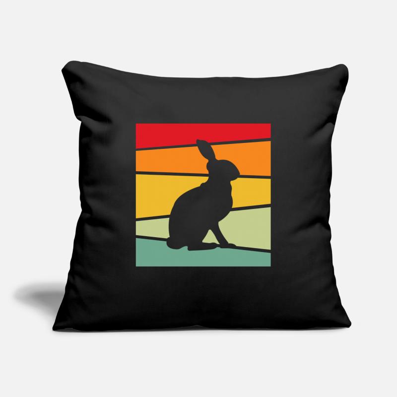Rabbit Retro Sofa pillowcase 17,3'' x 17,3'' (45 x 45 cm)