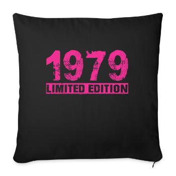 Limited Edition 1979 - Sofa pillowcase 17,3'' x 17,3'' (45 x 45 cm) - black - Front