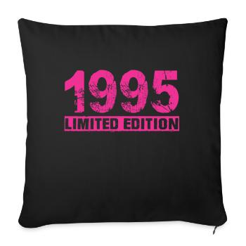 Édition limitée 1995 - Housse de coussin décorative 45 x 45 cm - noir - Devant