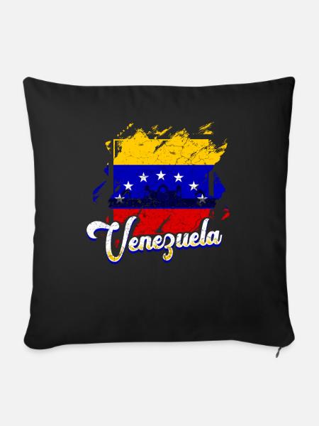 Venezuela Flagge - Sofakissenbezug 45 x 45 cm - Schwarz
