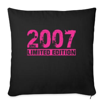 Limited Edition 2007 - Sofakissenbezug 45 x 45 cm - Schwarz - Vorne