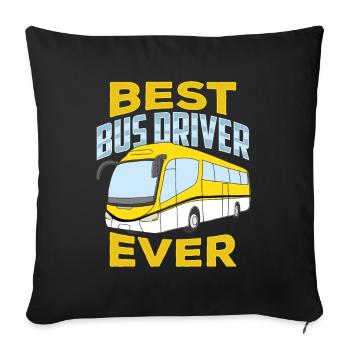Best Bus Driver Ever Bus Driving Coach - Sofa pillowcase 17,3'' x 17,3'' (45 x 45 cm) - black - Front