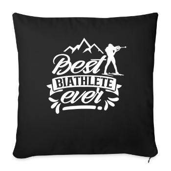 Best Biathlete of All Time Biathlete Biathlon - Sofa pillowcase 17,3'' x 17,3'' (45 x 45 cm) - black - Front