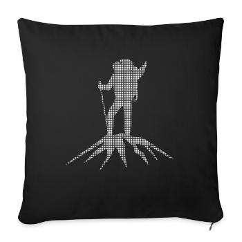 Alpinisme - Housse de coussin décorative 45 x 45 cm - noir - Devant