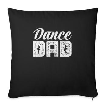 Ballett - Sofakissenbezug 45 x 45 cm - Schwarz - Vorne