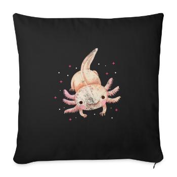 Axolotl Cadeau d’eau pour animaux aquatiques - Housse de coussin décorative 45 x 45 cm - noir - Devant