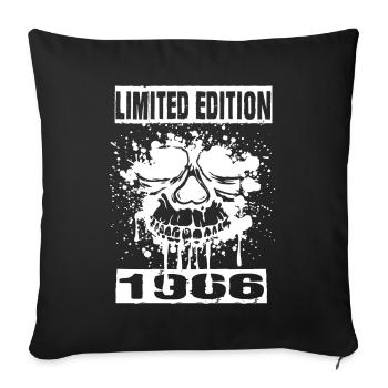 Édition limitée 1966 - Housse de coussin décorative 45 x 45 cm - noir - Devant