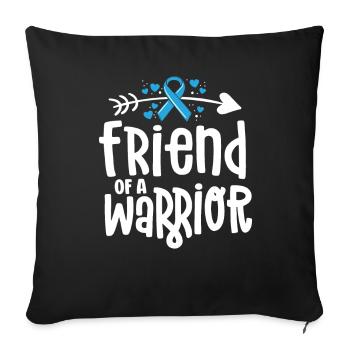 Friend Of A Warrior Support Team Prostate Cancer - Sofa pillowcase 17,3'' x 17,3'' (45 x 45 cm) - black - Front