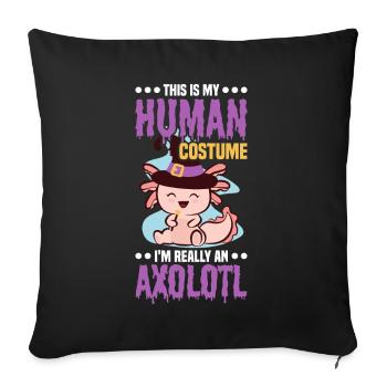C’est mon costume humain, qui - Housse de coussin décorative 45 x 45 cm - noir - Devant