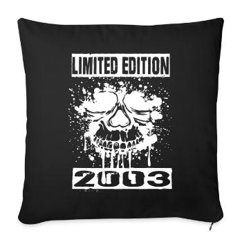 Édition limitée 2003 - Housse de coussin décorative 45 x 45 cm - noir - Devant