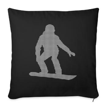 Snowboarding - Sofakissenbezug 45 x 45 cm - Schwarz - Vorne