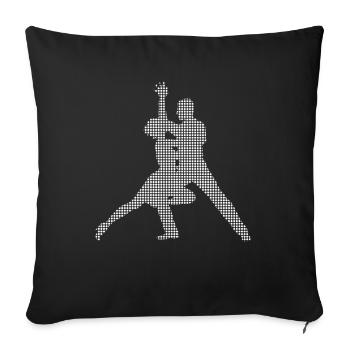 Dance - Sofa pillowcase 17,3'' x 17,3'' (45 x 45 cm) - black - Front