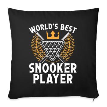 Billiard Worlds Best Snooker Player 8 Ball Pool - Sofa pillowcase 17,3'' x 17,3'' (45 x 45 cm) - black - Front