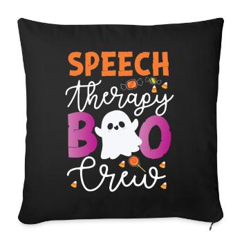 Assistant orthophoniste - Housse de coussin décorative 45 x 45 cm - noir - Devant