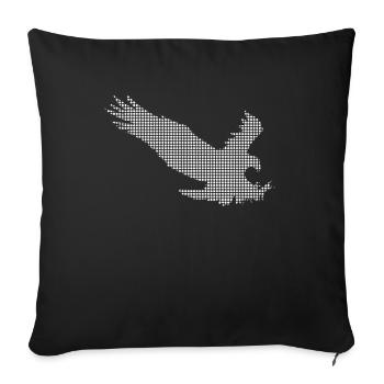 Eagle - Sofa pillowcase 17,3'' x 17,3'' (45 x 45 cm) - black - Front