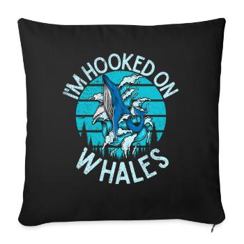 Killerwal Schwertwal Wale beobachten Orca Wal - Sofakissenbezug 45 x 45 cm - Schwarz - Vorne